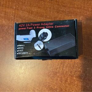 42V 2A Power Adapter PowerFast 3-Prong Inline Connector for 42v